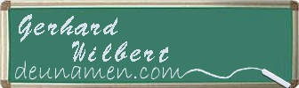 Gerhard Wilbert Visitenkarte